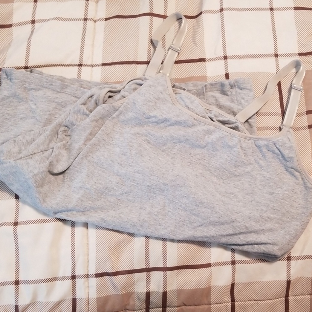 Gray Nursing Tank Top